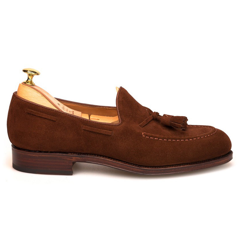 Carmina Tassel Loafers 80367 Forest EEE Polo Suede