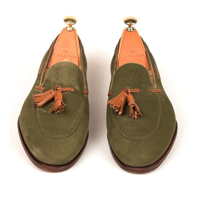 Carmina Tassel Loafers 80371 Uetam Bering Suede