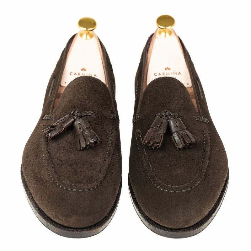 Carmina Tassel Loafers 80371 Uetam Brown Suede