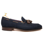 Carmina Tassel Loafers 80371 Uetam Navy Suede