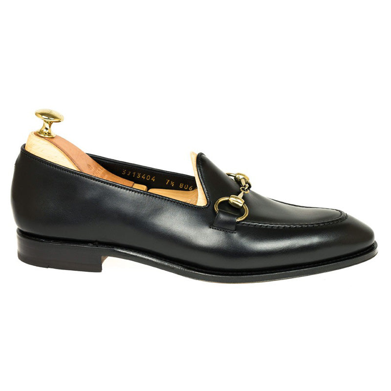 Carmina Unlined Horsebit Loafers 80643 Uetam Black