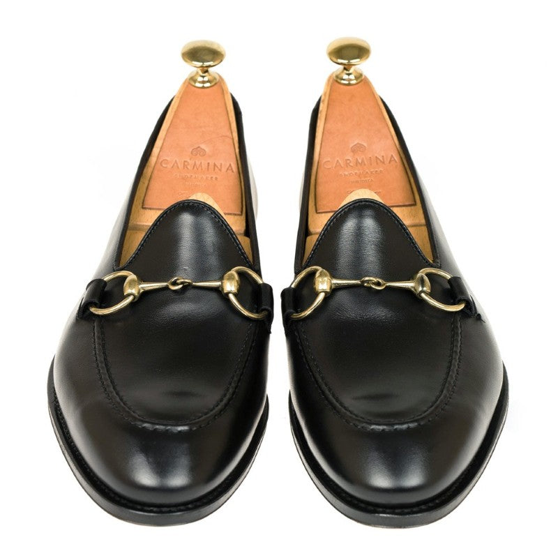 Carmina Unlined Horsebit Loafers 80643 Uetam Black