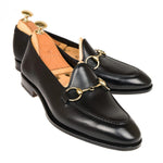 Carmina Unlined Horsebit Loafers 80643 Uetam Black