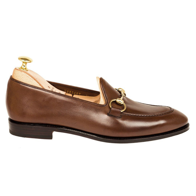 Carmina Unlined Horsebit Loafers 80643 Uetam Brown
