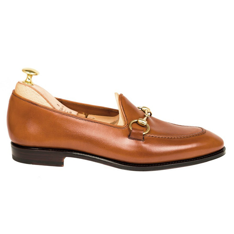 Carmina Unlined Horsebit Loafers 80643 Uetam Tan