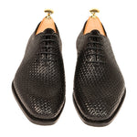 Carmina Wholecut Braided Shoes 80138 Rain Black