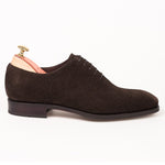 Carmina Wholecut Oxfords 910 Rain Brown Suede