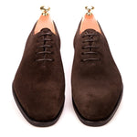 Carmina Wholecut Oxfords 910 Rain Brown Suede