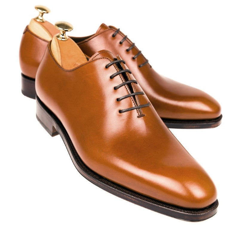 Carmina Wholecut Oxfords 910 Rain EEE Tan