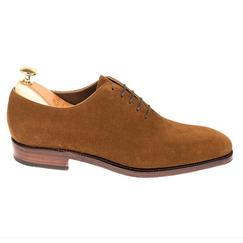 Carmina Wholecut Oxfords 910 Rain Snuff Suede