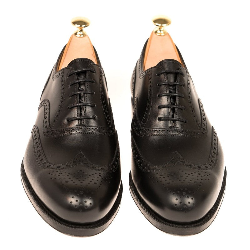 Carmina Wingtip Oxfords 731 Forest Black