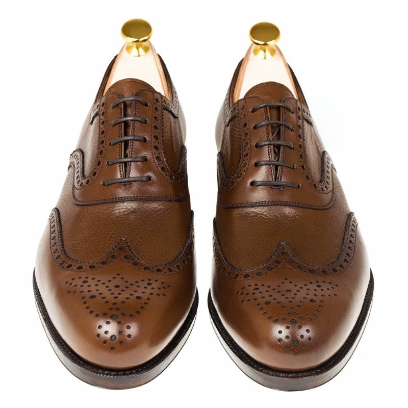 Carmina Wingtip Oxfords 80506 Forest Brown