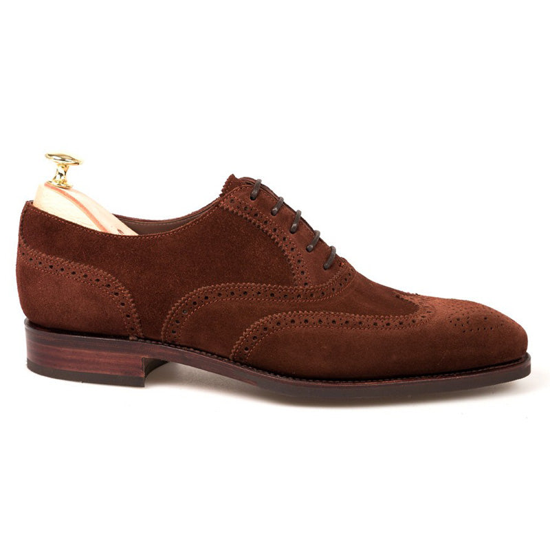 Carmina Wingtip Oxfords 922 Rain Polo Suede