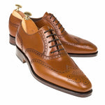 Carmina Wingtip Oxfords 922 Rain Tan Boxcalf