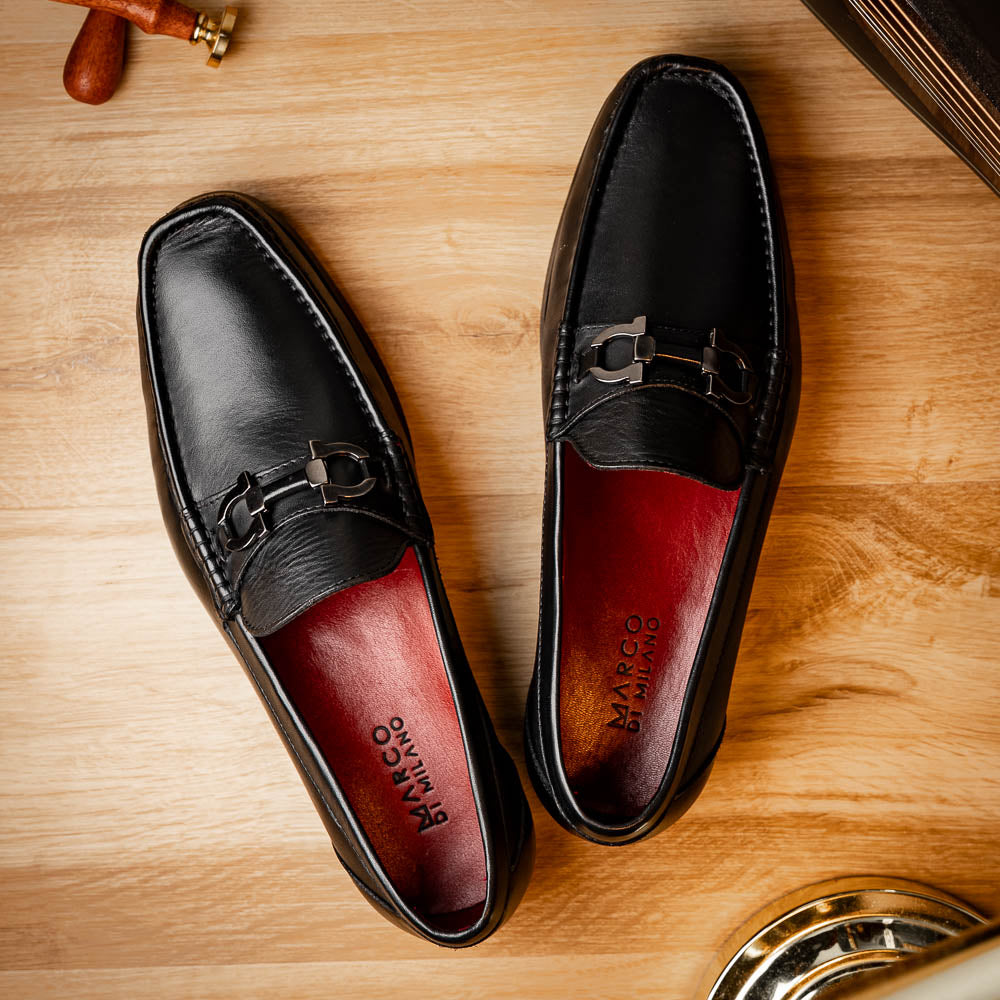 Marco Di Milano Cassarano Calf Bit Loafer Black
