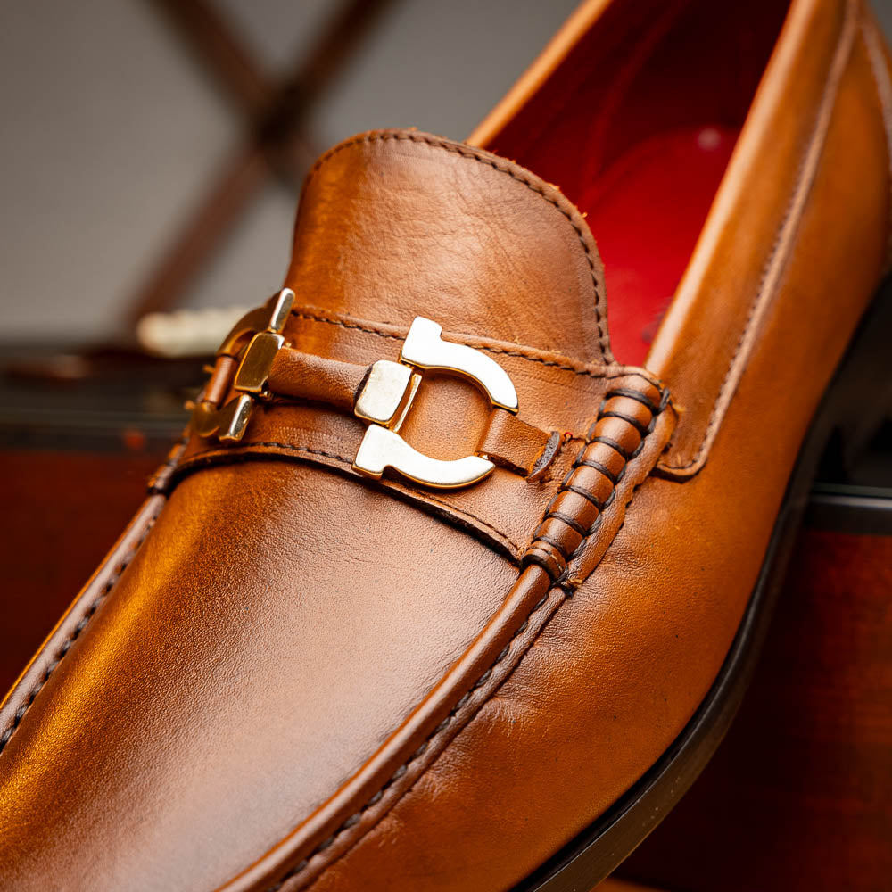 Marco Di Milano Cassarano Calf Bit Loafer Honey