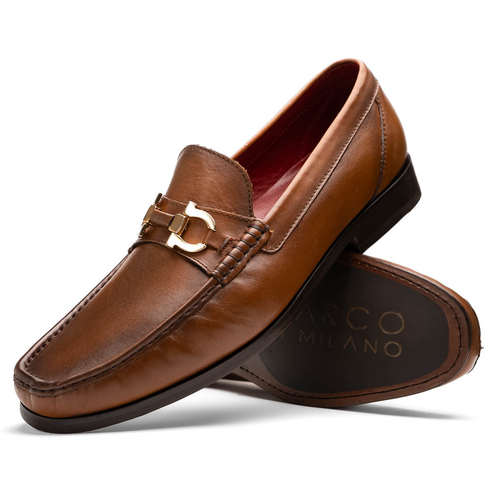 Marco Di Milano Cassarano Calf Bit Loafer Honey