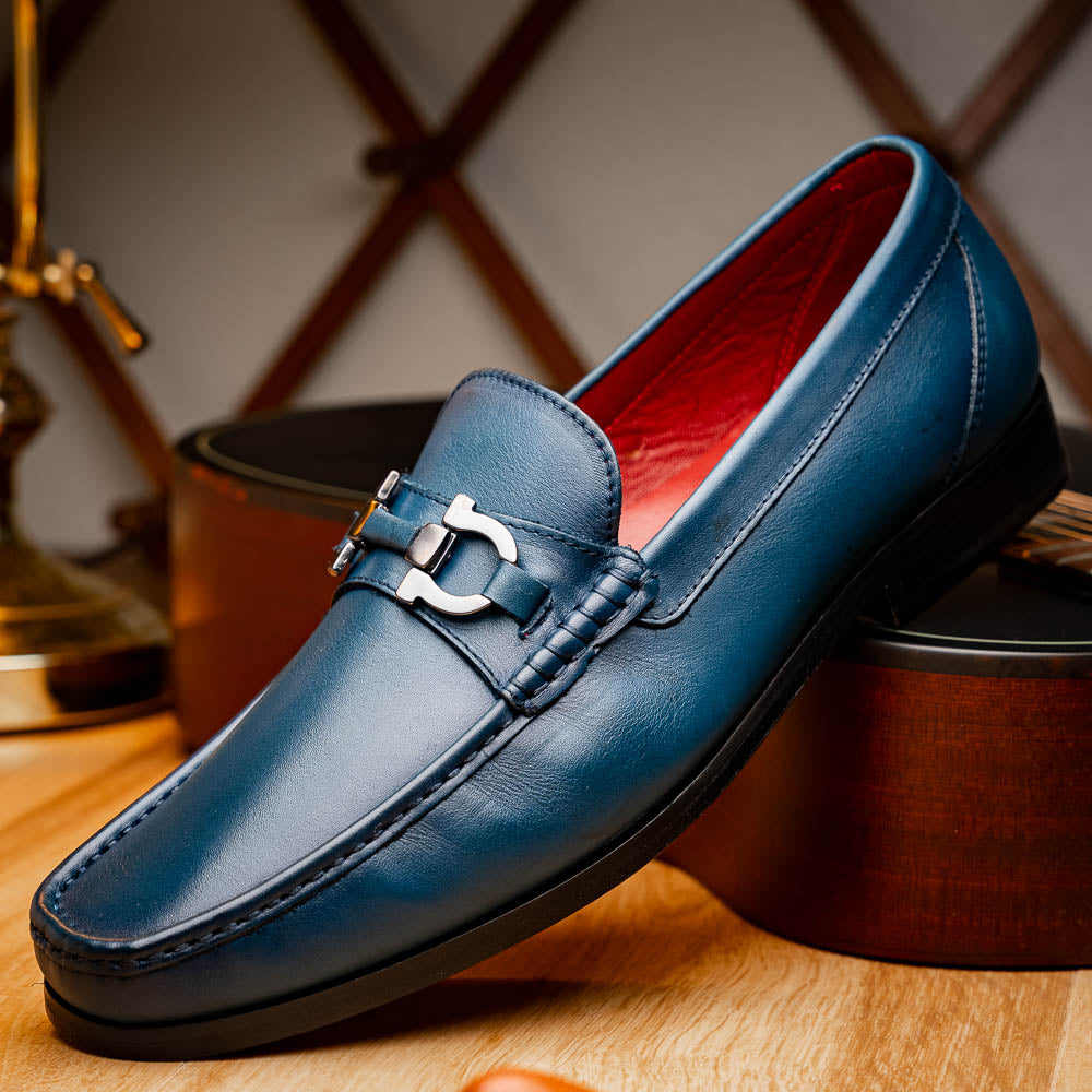 Marco Di Milano Cassarano Calf Bit Loafer Navy