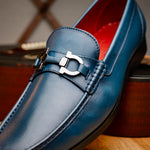 Marco Di Milano Cassarano Calf Bit Loafer Navy