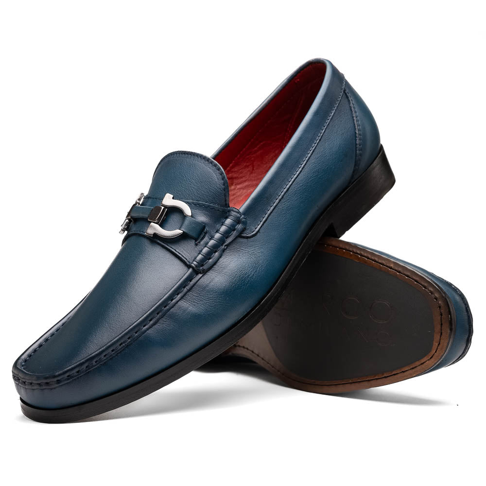 Marco Di Milano Cassarano Calf Bit Loafer Navy