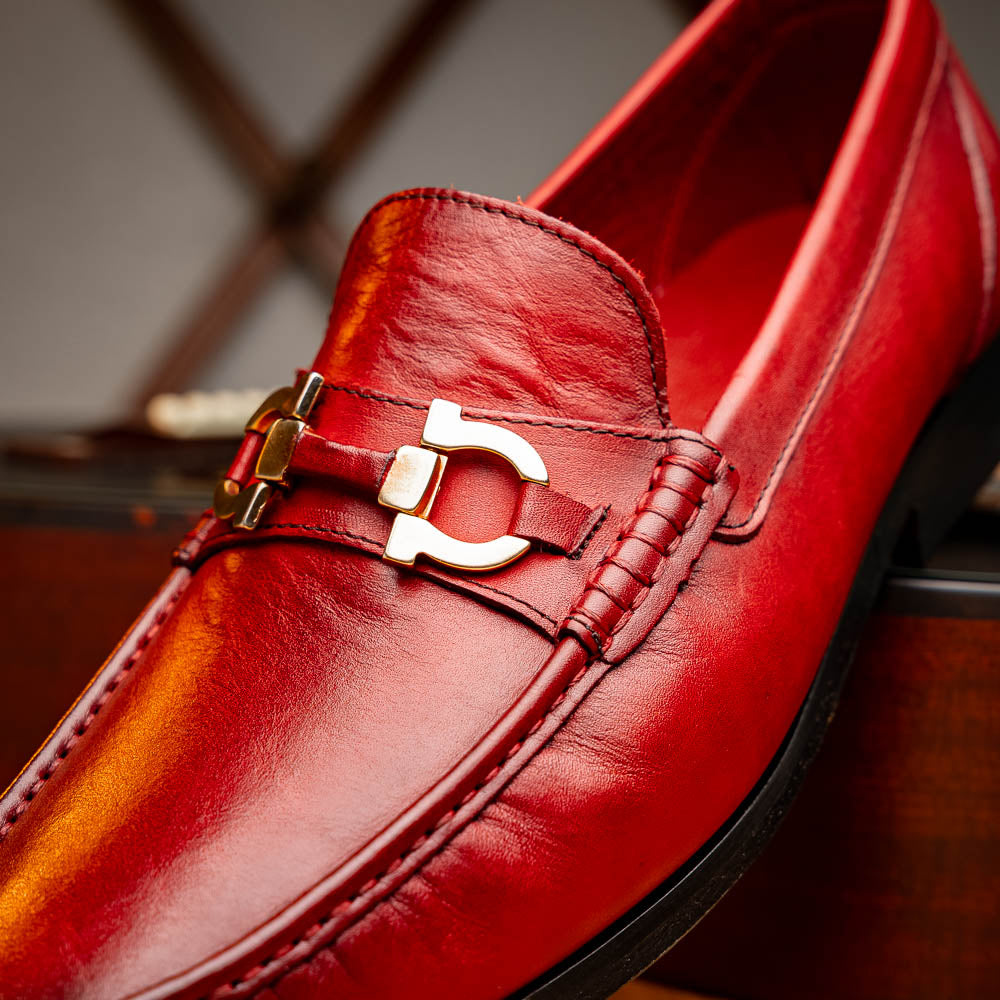 Marco Di Milano Cassarano Calf Bit Loafer Red