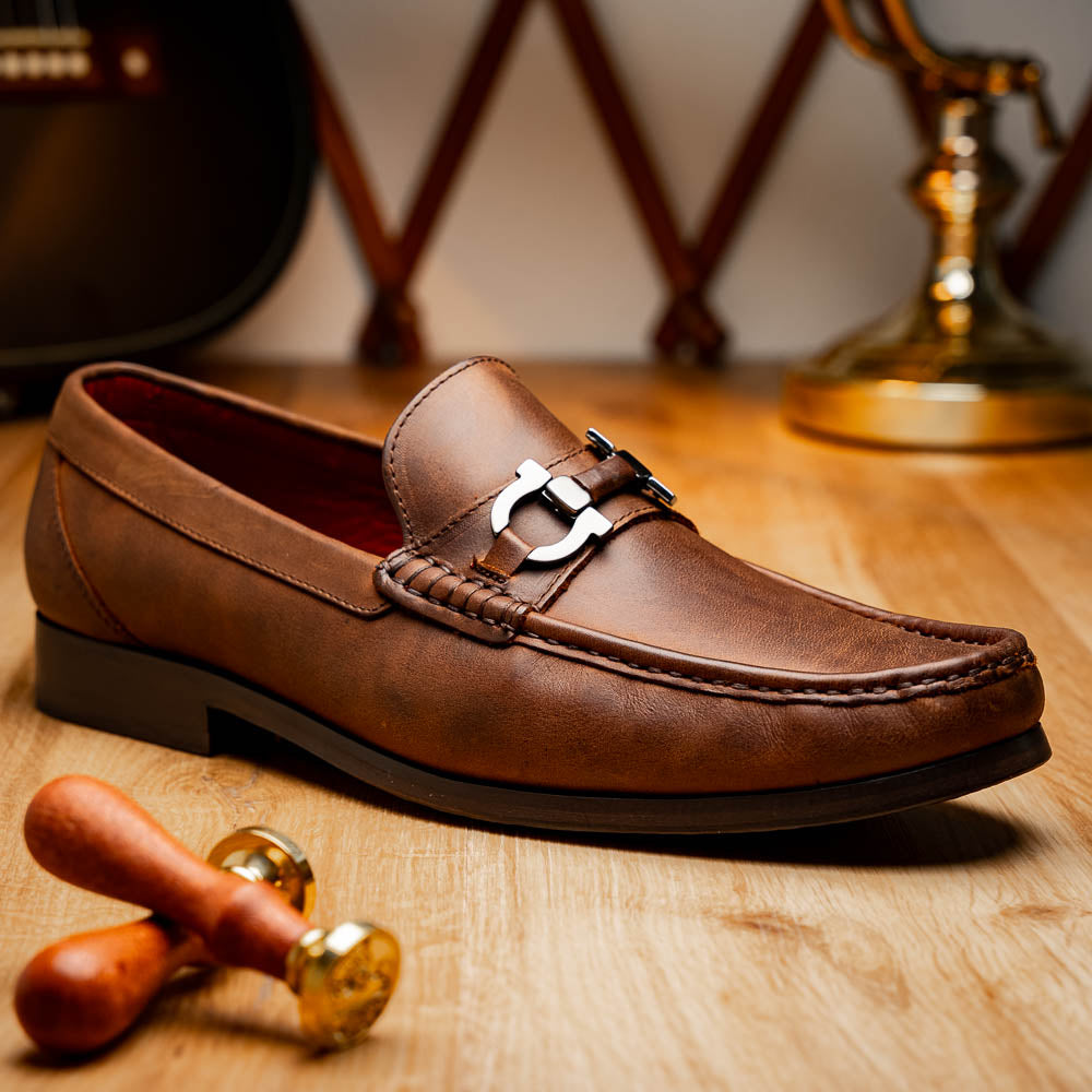 Marco Di Milano Cassarano Calf Bit Loafer Tan