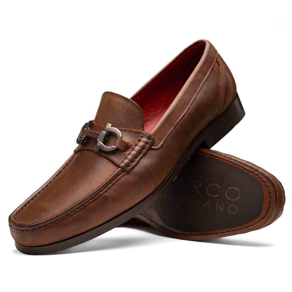 Marco Di Milano Cassarano Calf Bit Loafer Tan