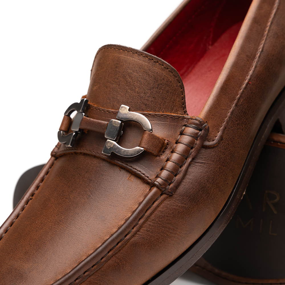 Marco Di Milano Cassarano Calf Bit Loafer Tan