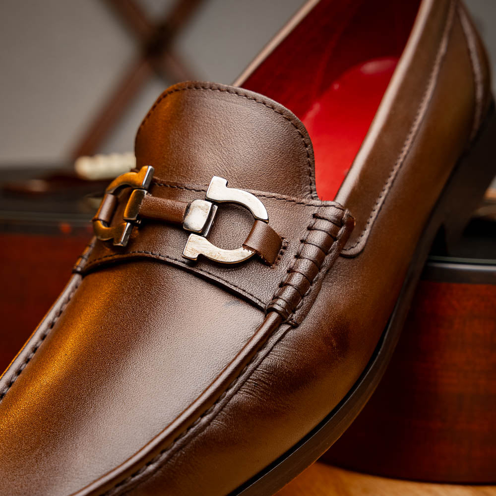 Marco Di Milano Cassarano Calf Bit Loafer Brown