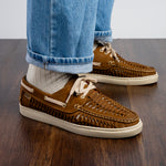 View product image 6: Marco Di Milano Castell Woven Nubuck Boat Shoe Bronze