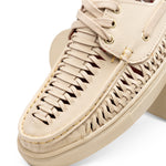 View product image 4: Marco Di Milano Castell Woven Leather Boat Shoe Bone