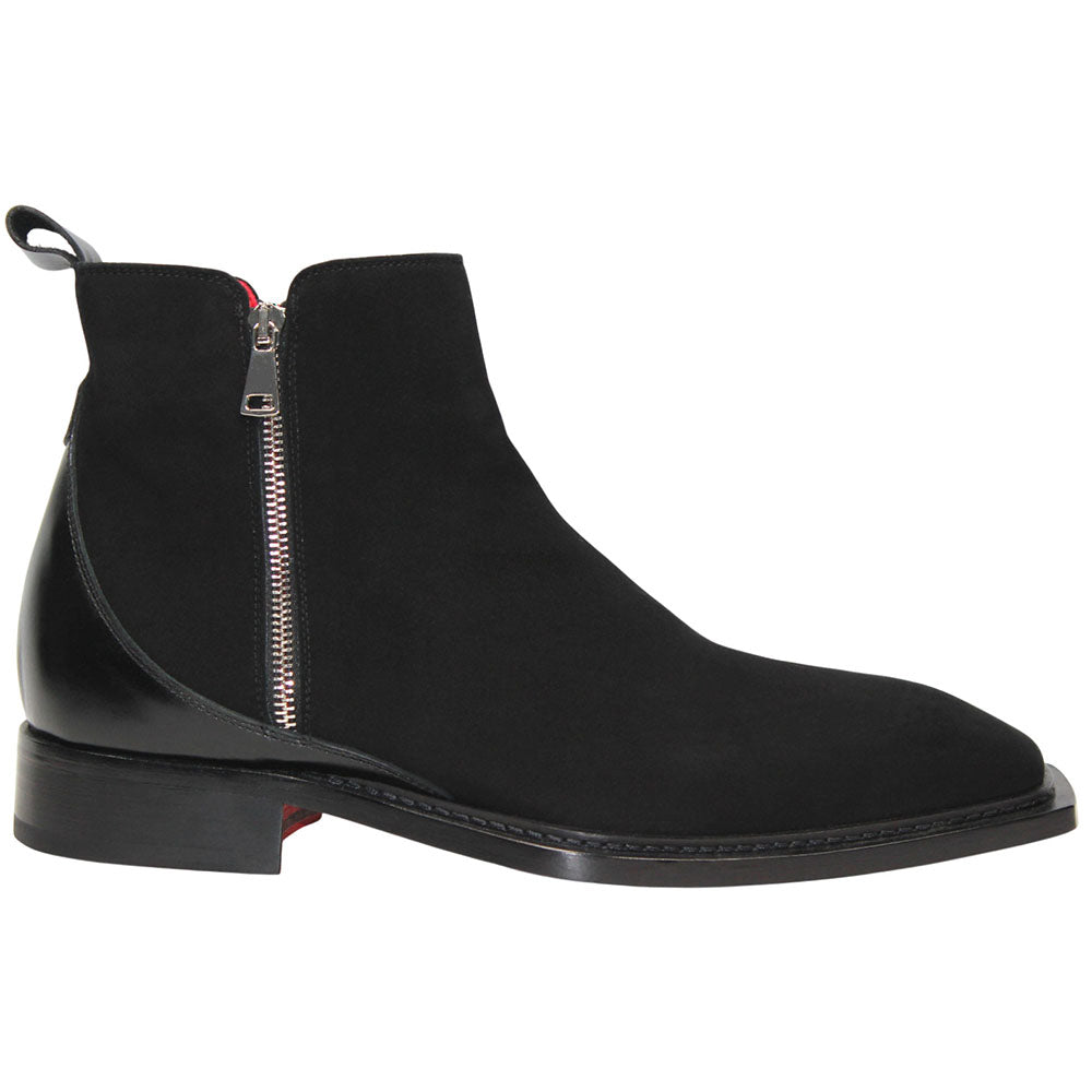 Emilio Franco Cesare Genuine Suede Boots Black