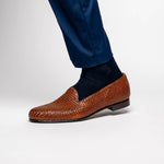 Zelli Cestino Woven Loafers Cognac (15-211-CGN)