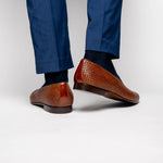 Zelli Cestino Woven Loafers Cognac (15-211-CGN)