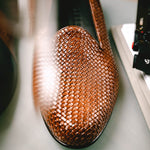 Zelli Cestino Woven Loafers Cognac (15-211-CGN)