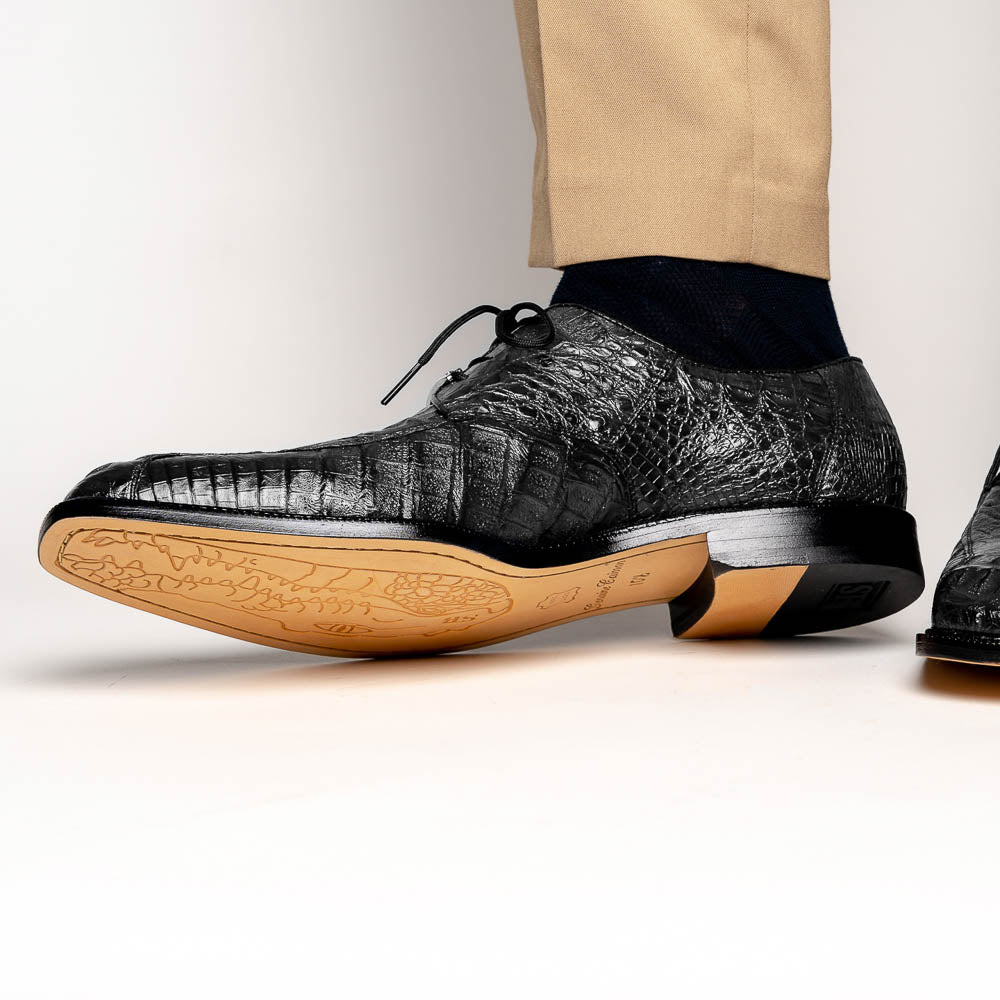 Belvedere Chapo Hornback Lace Up Shoes Black (1465)