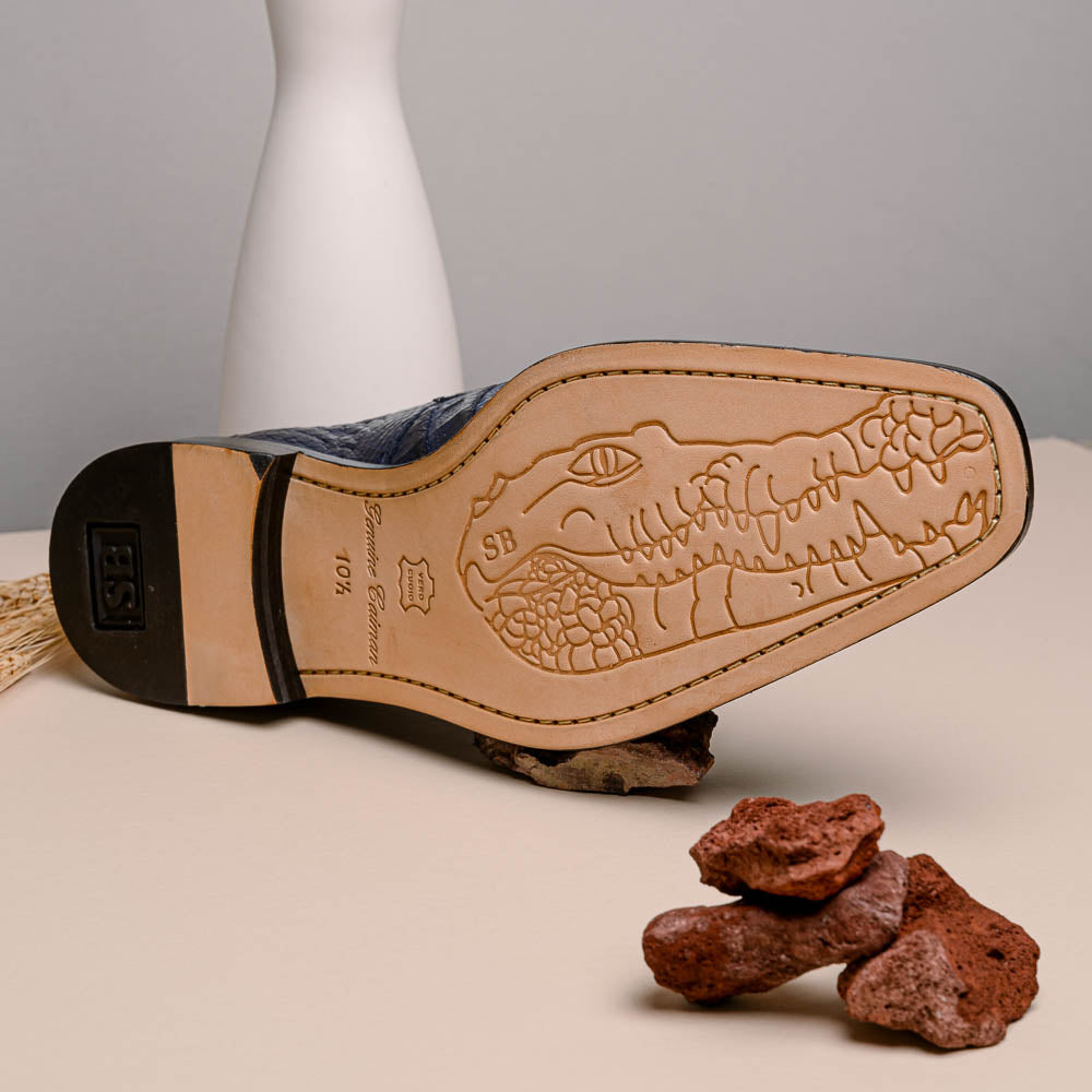 Belvedere Chapo Hornback Shoes Navy (1465)