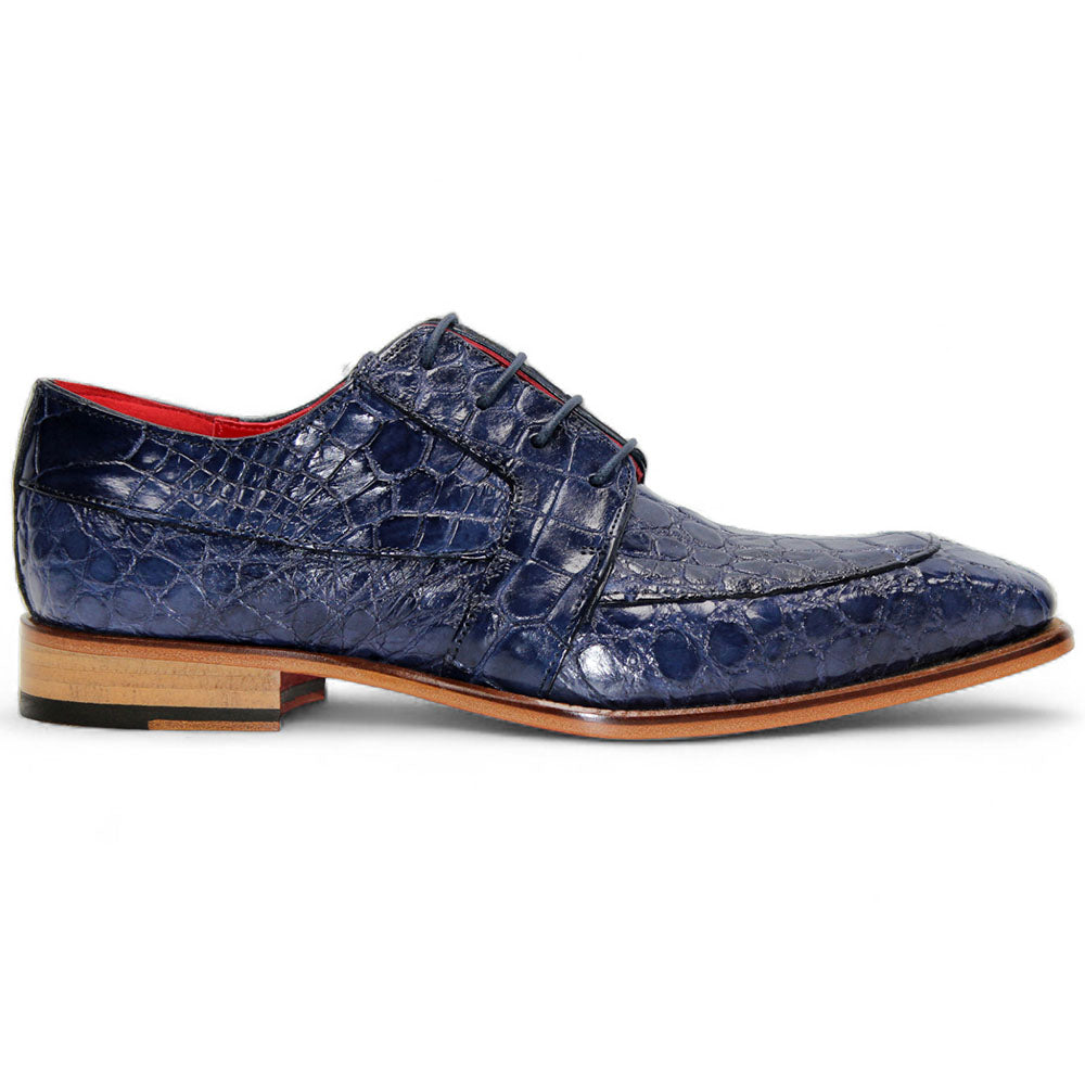 Fennix Charles Genuine Alligator Shoes Ocean Blue
