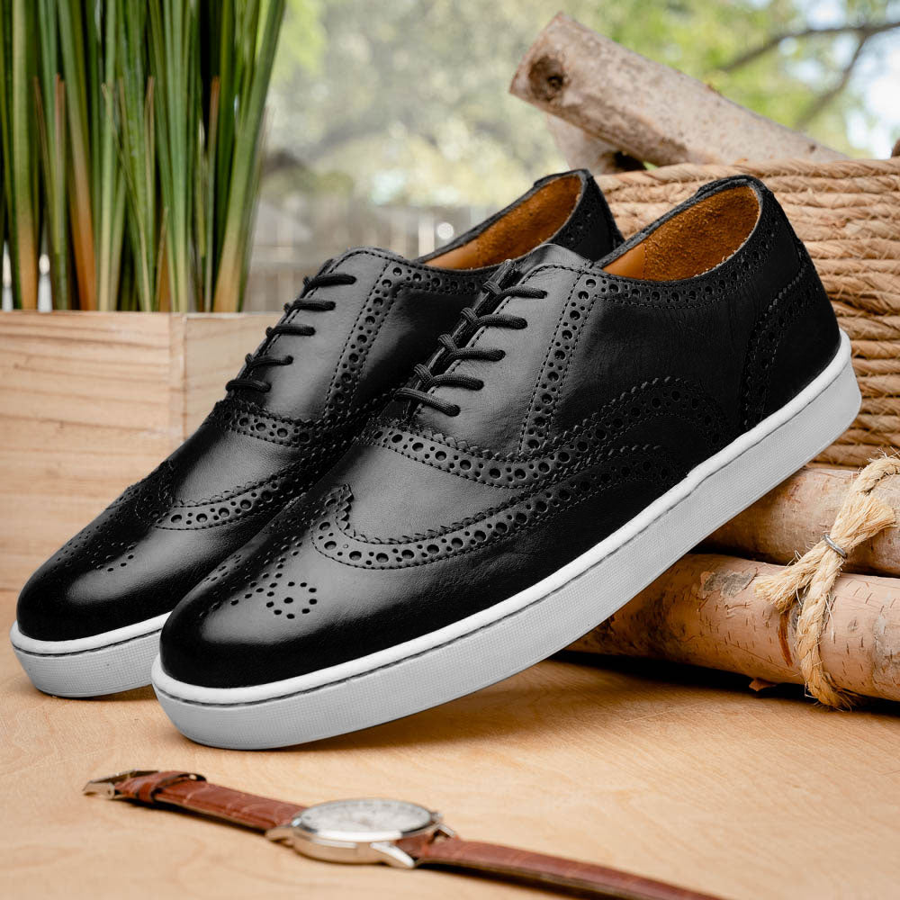 TB Phelps Clubhouse Wingtip Sneakers Black