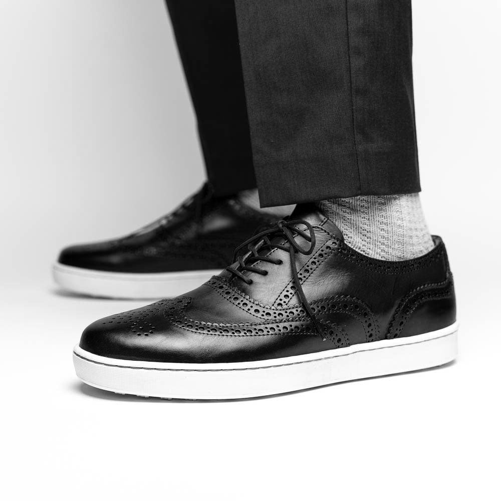 TB Phelps Clubhouse Wingtip Sneakers Black