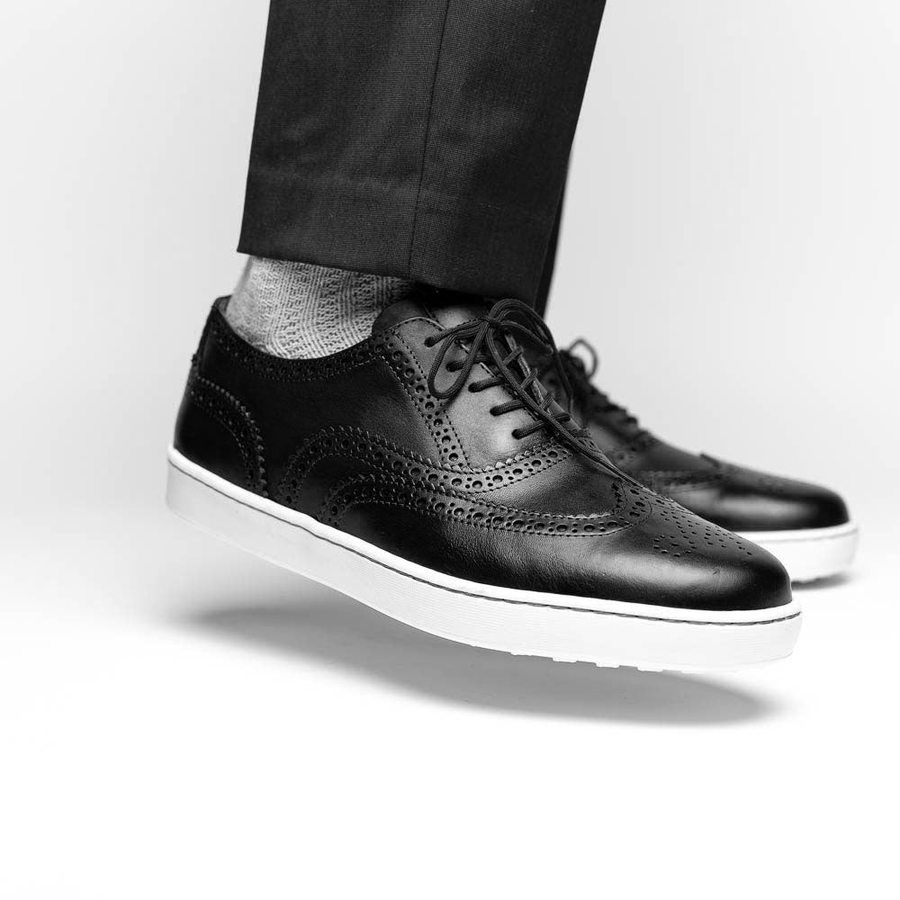 TB Phelps Clubhouse Wingtip Sneakers Black