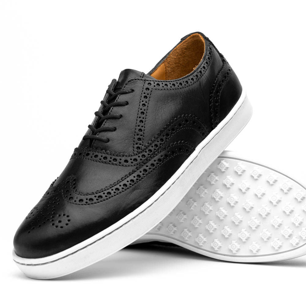 TB Phelps Clubhouse Wingtip Sneakers Black