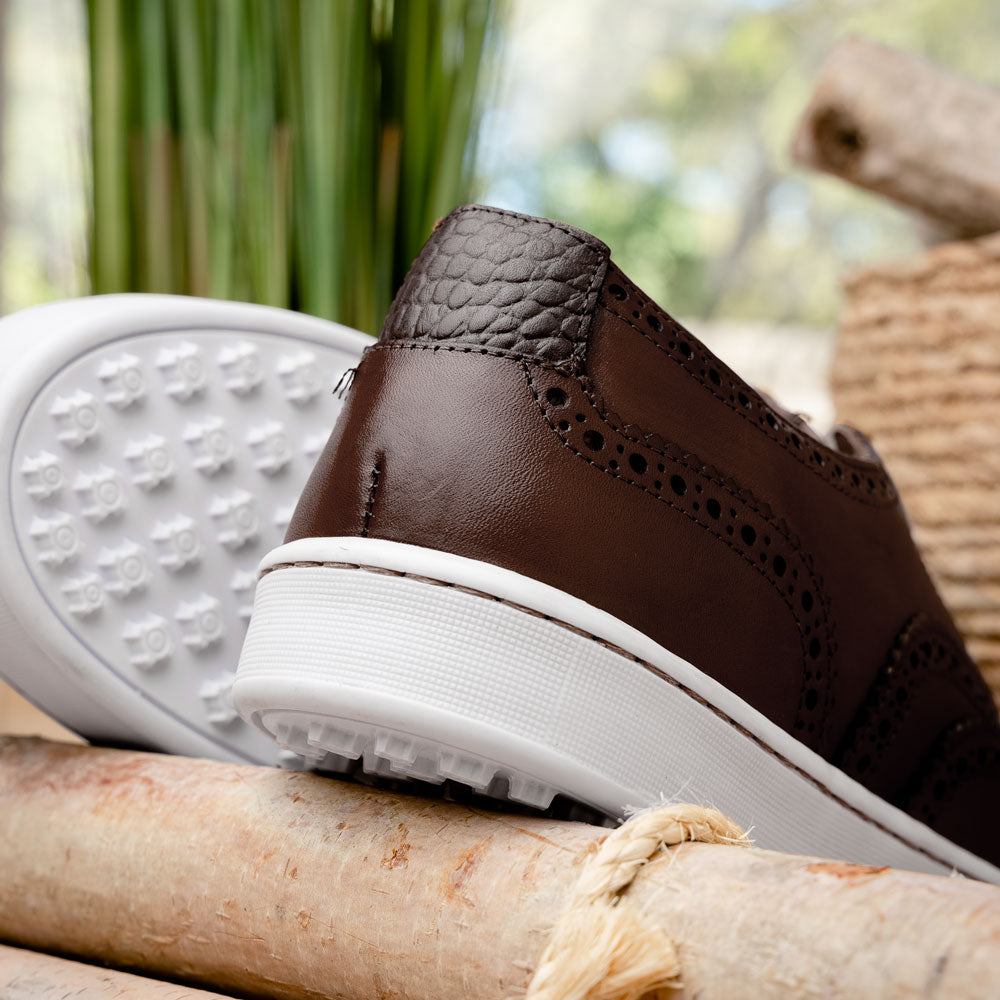 TB Phelps Clubhouse Wingtip Sneakers Brandy