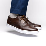 TB Phelps Clubhouse Wingtip Sneakers Brandy