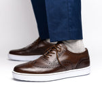 TB Phelps Clubhouse Wingtip Sneakers Brandy
