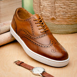 TB Phelps Clubhouse Wingtip Sneakers Tan