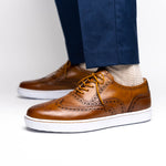 TB Phelps Clubhouse Wingtip Sneakers Tan