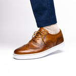 TB Phelps Clubhouse Wingtip Sneakers Tan