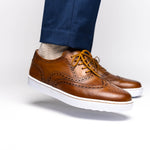 TB Phelps Clubhouse Wingtip Sneakers Tan