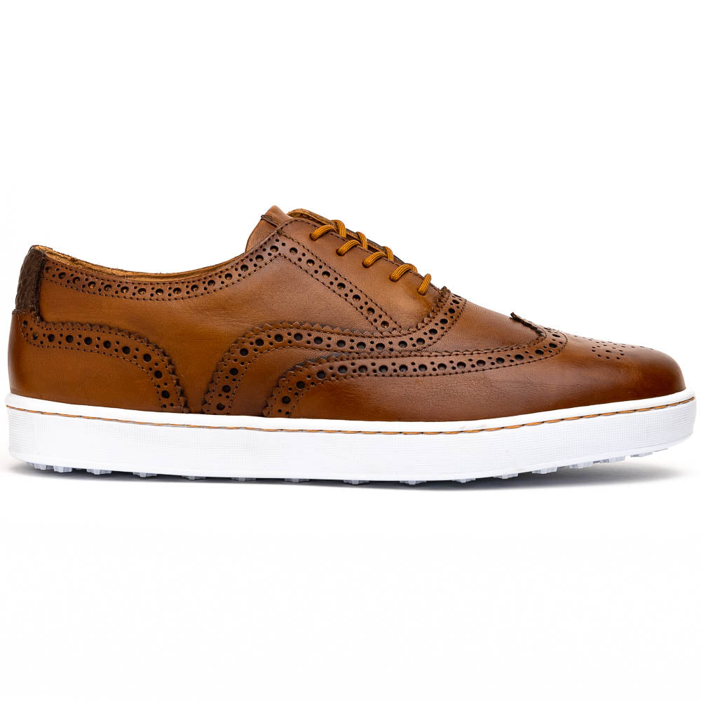 TB Phelps Clubhouse Wingtip Sneakers Tan
